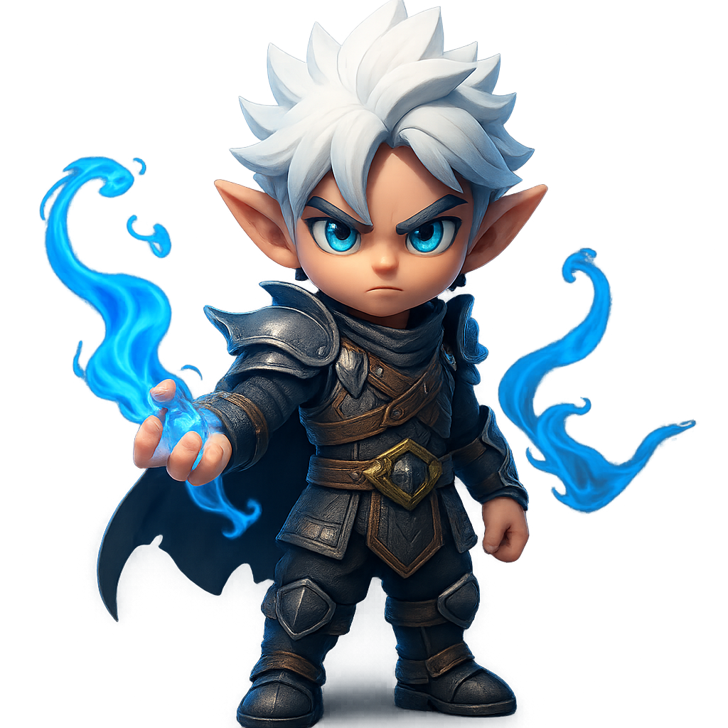 Neon Cyborg Character